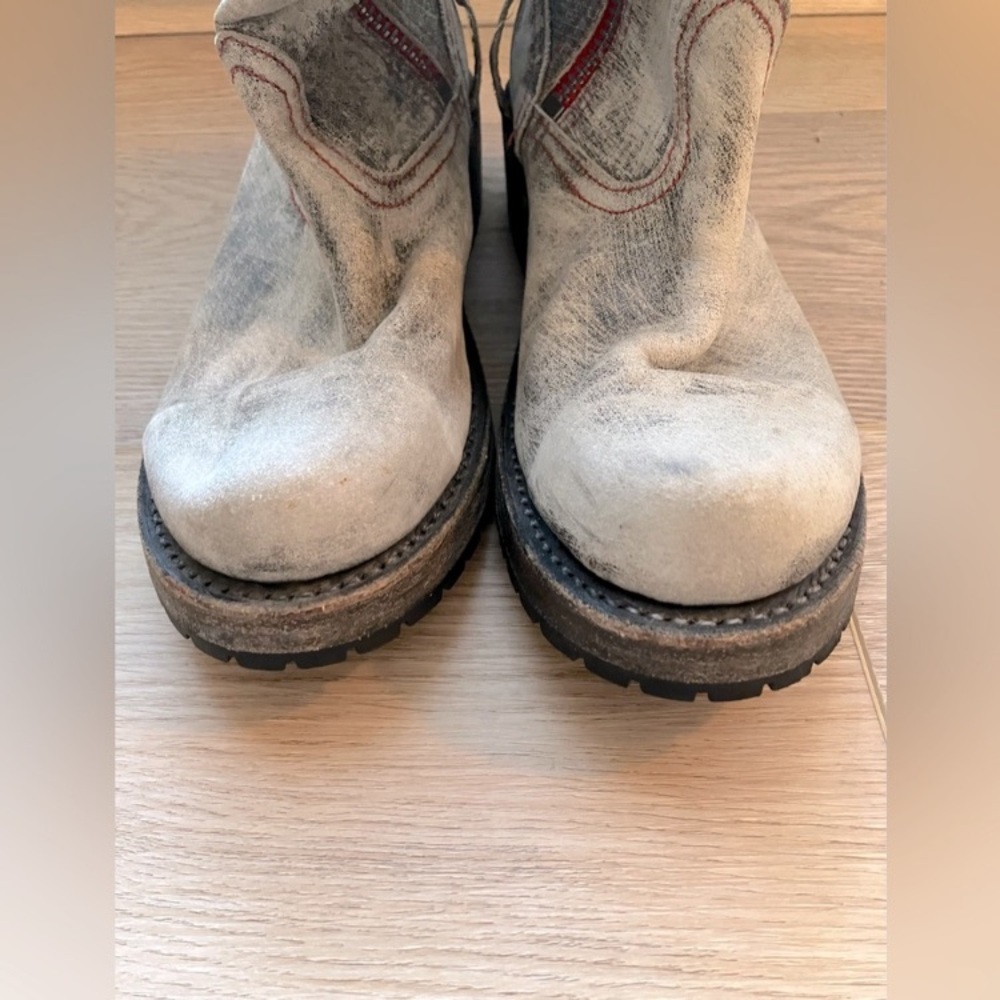 Walk by Faith Vintage Exene Distressed Moto Combat Boots – Size 6 - Picture 8 of 14